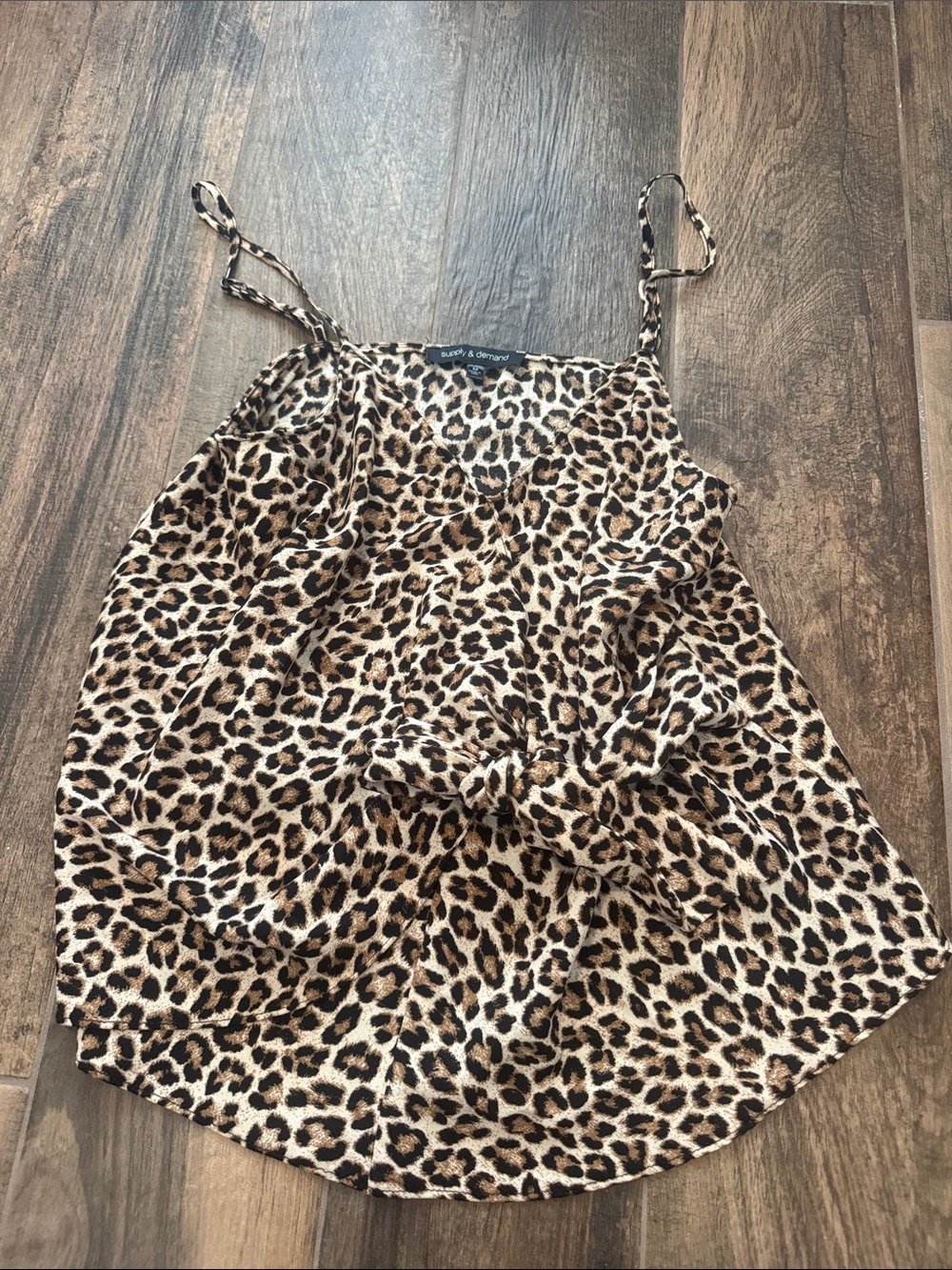 Supply and Demand Leopard Print cami top